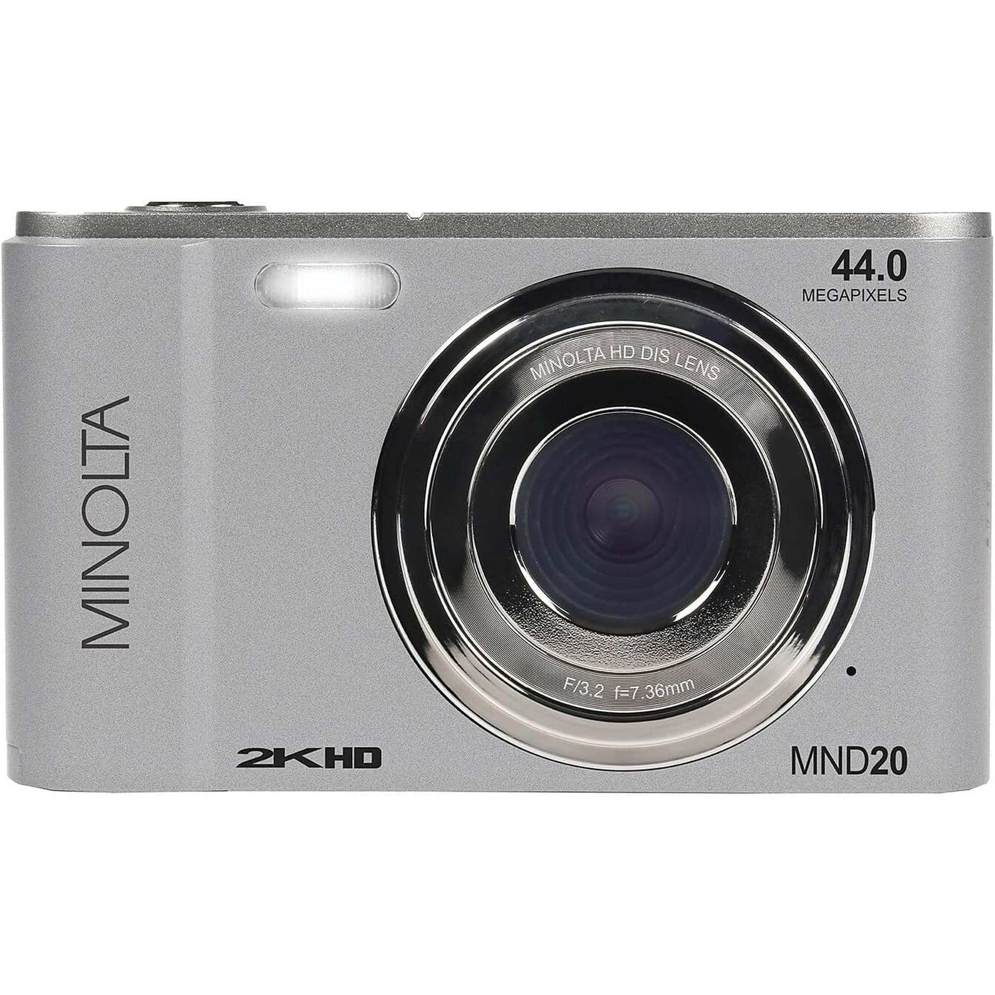 Minolta MND20 44 MP / 2.7K Ultra HD Digital Camera Silver Minolta
