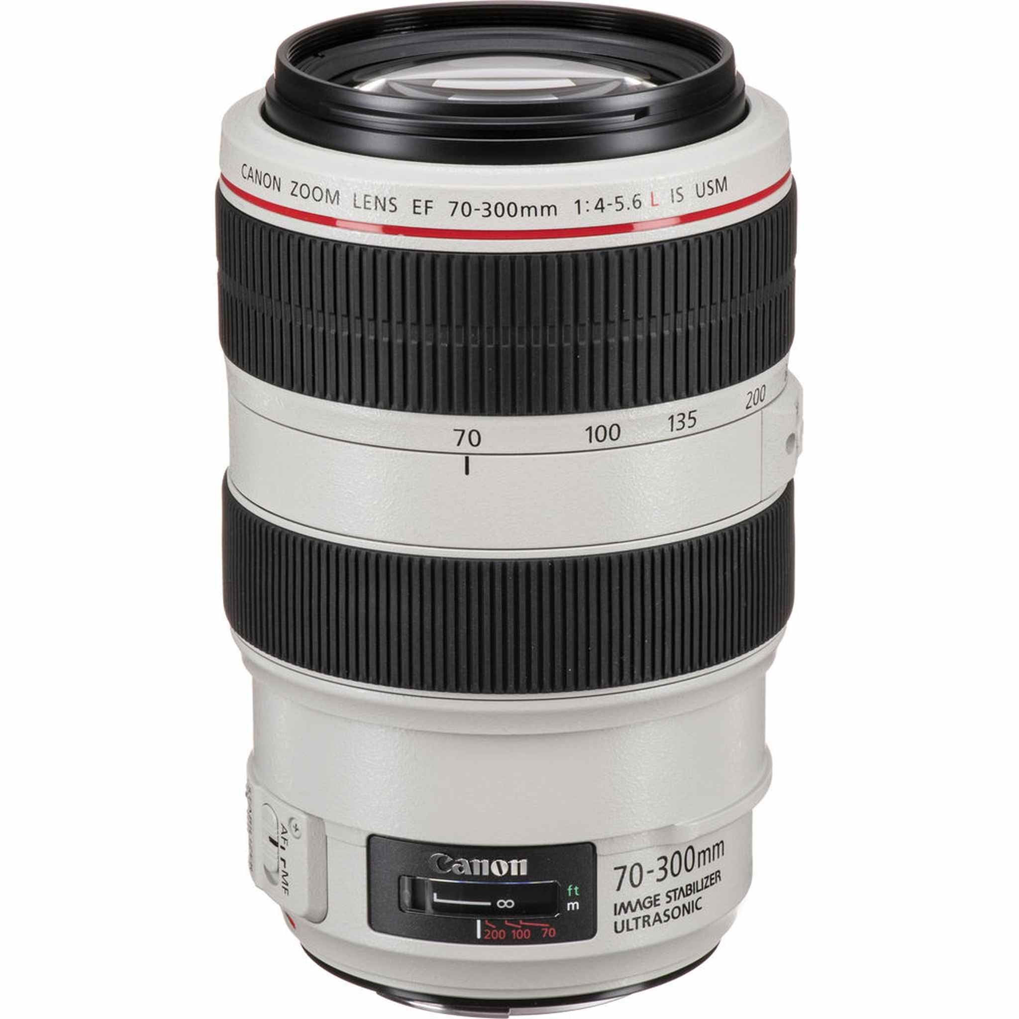Canon EF 70-300mm f/4-5.6L IS USM Telephoto Zoom Lens + 64GB Memory Card + More Canon