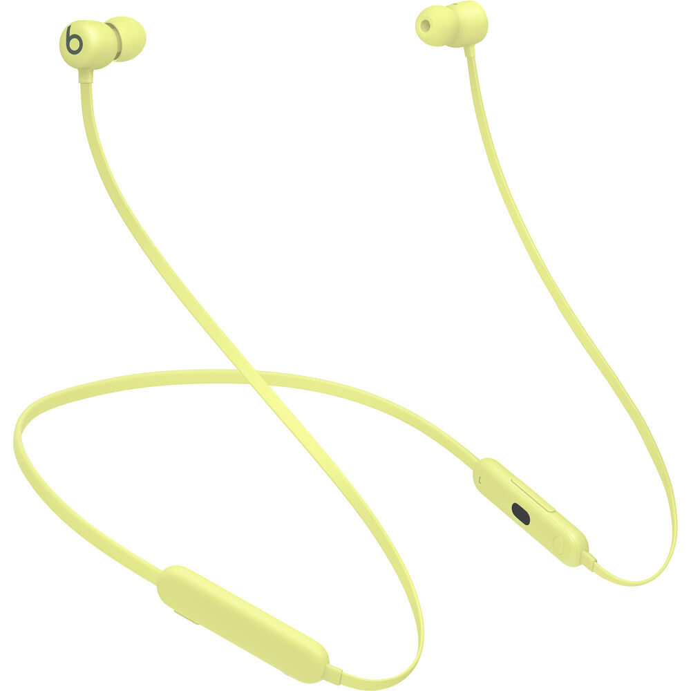 Beats Flex Wireless In-Ear Headphones Yellow Bundle + Accessories