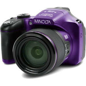 Minolta Pro Shot 20 MP HD Digital Camera with 67X Zoom, 1080P HD Video Bundle -