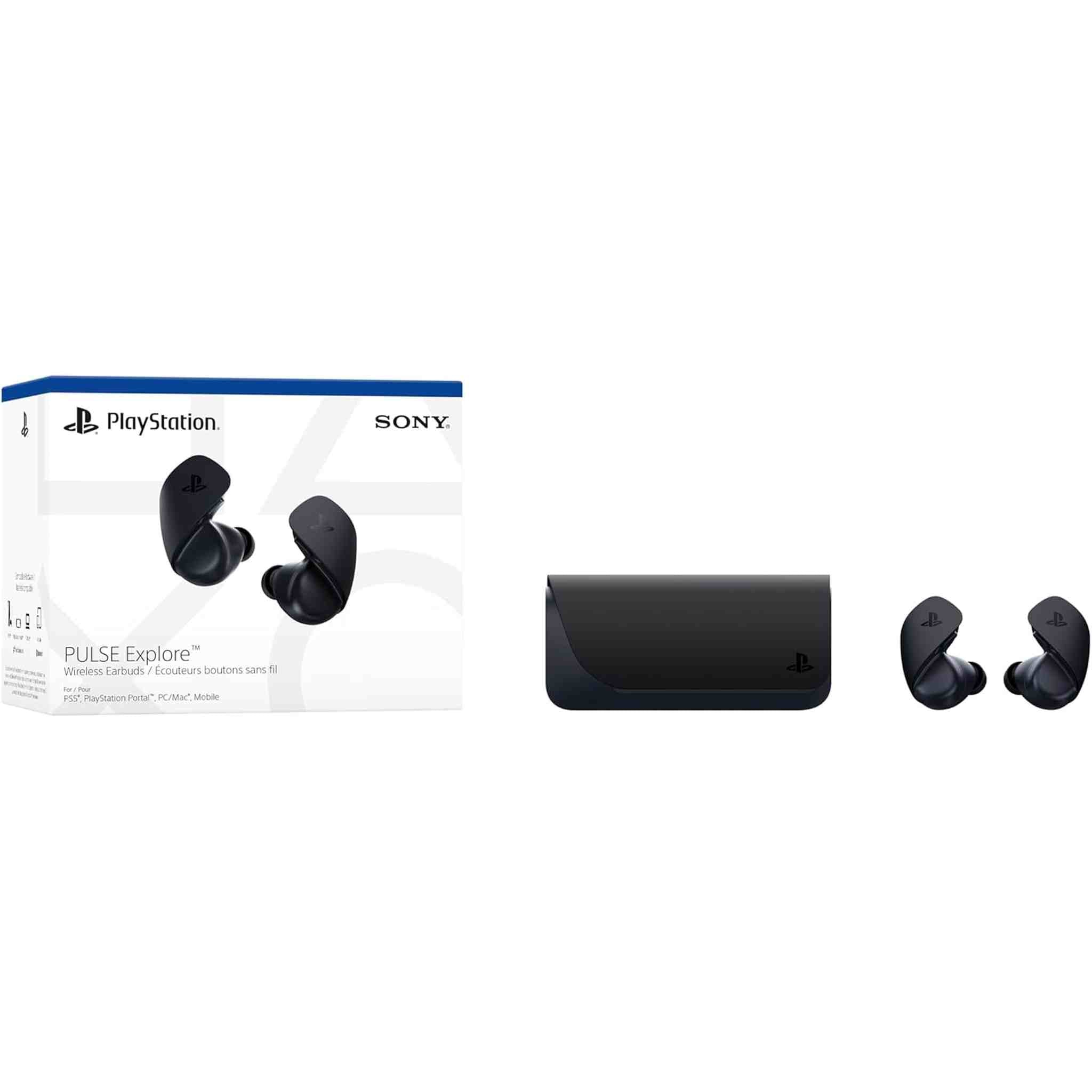 Sony PULSE Explore - true wireless earphones with mic + Microfiber Cleaning Cloth PlayStation
