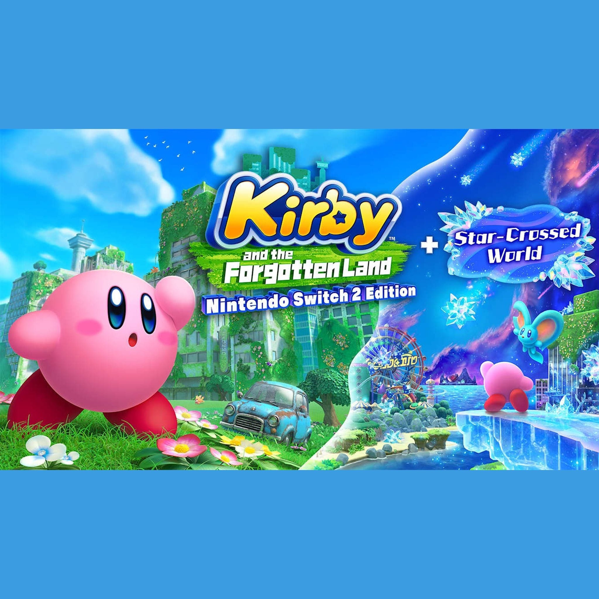 Nintendo The Legend of Zelda Breath of the Wild + Nintendo Kirby and the Forgotten Land + Star-Crossed World For Nintendo Switch 2 Edition + Microfiber Cleaning Cloth