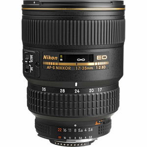 Nikon AF-S Wide-angle Zoom-NIKKOR 17-35mm f/2.8D IF-ED Lens + More Bundle Nikon