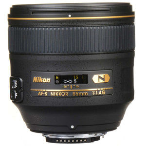 Nikon AF-S NIKKOR 85mm f/1.4G Auto Focus Lens 2195 Bundle