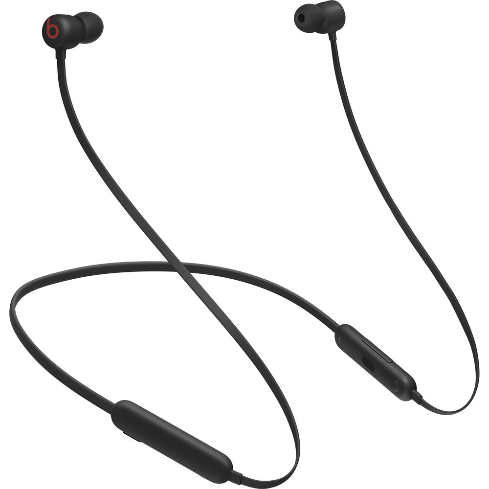 Beats Flex Wireless In-Ear Headphones (Black) Bundle and Accessories