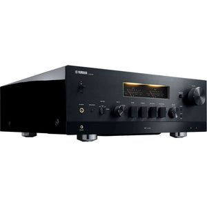 Yamaha R-N2000A 2.1-Channel Network Stereo Receiver Black , Panasonic DP-UB820-K HDR 4K UHD Network Blu-ray Player, Cat5e Ethernet Patch Cable Stranded - Black, Bundle