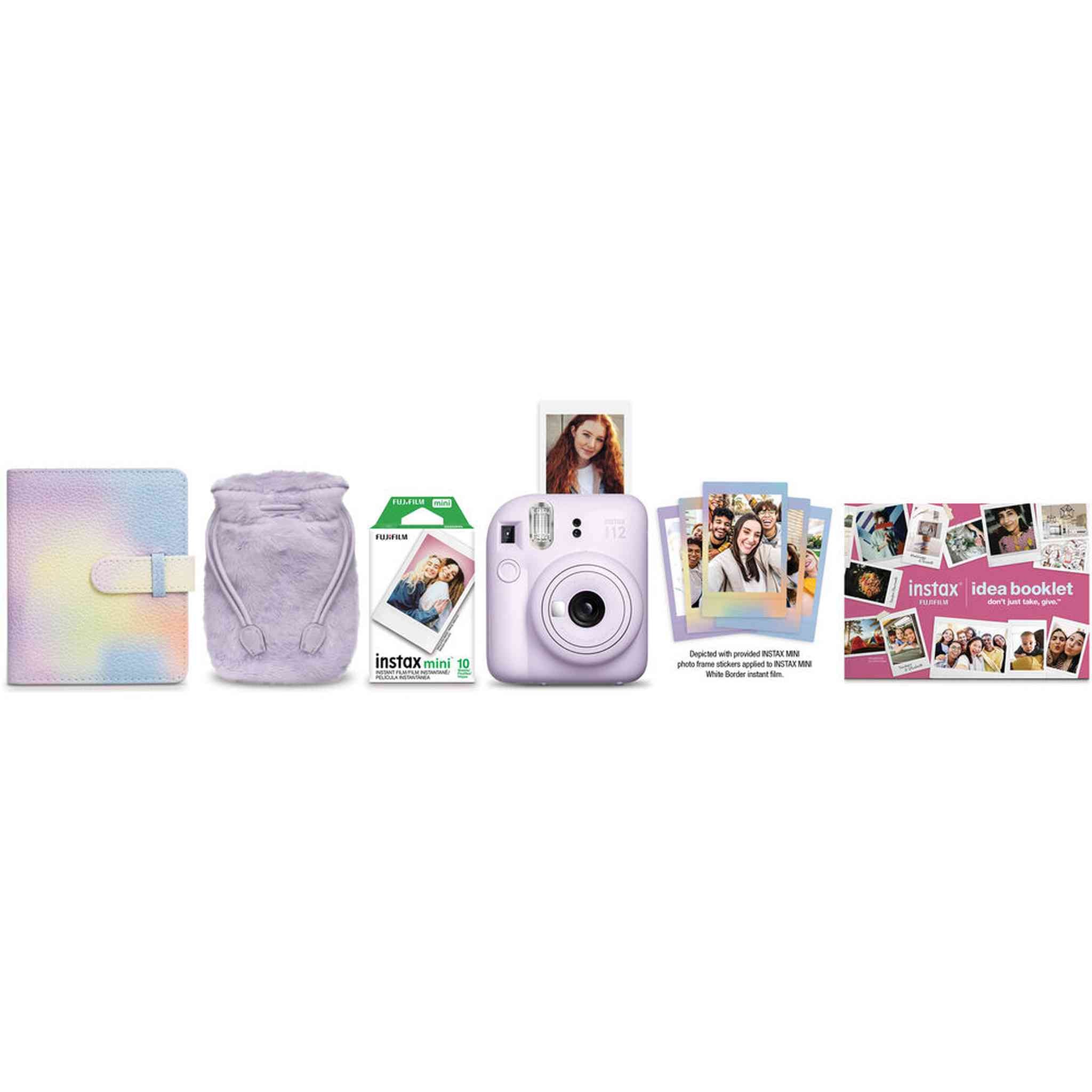 FUJIFILM INSTAX MINI 12 Instant Film Holiday Camera- Purple + 40 Instant Film Fujifilm