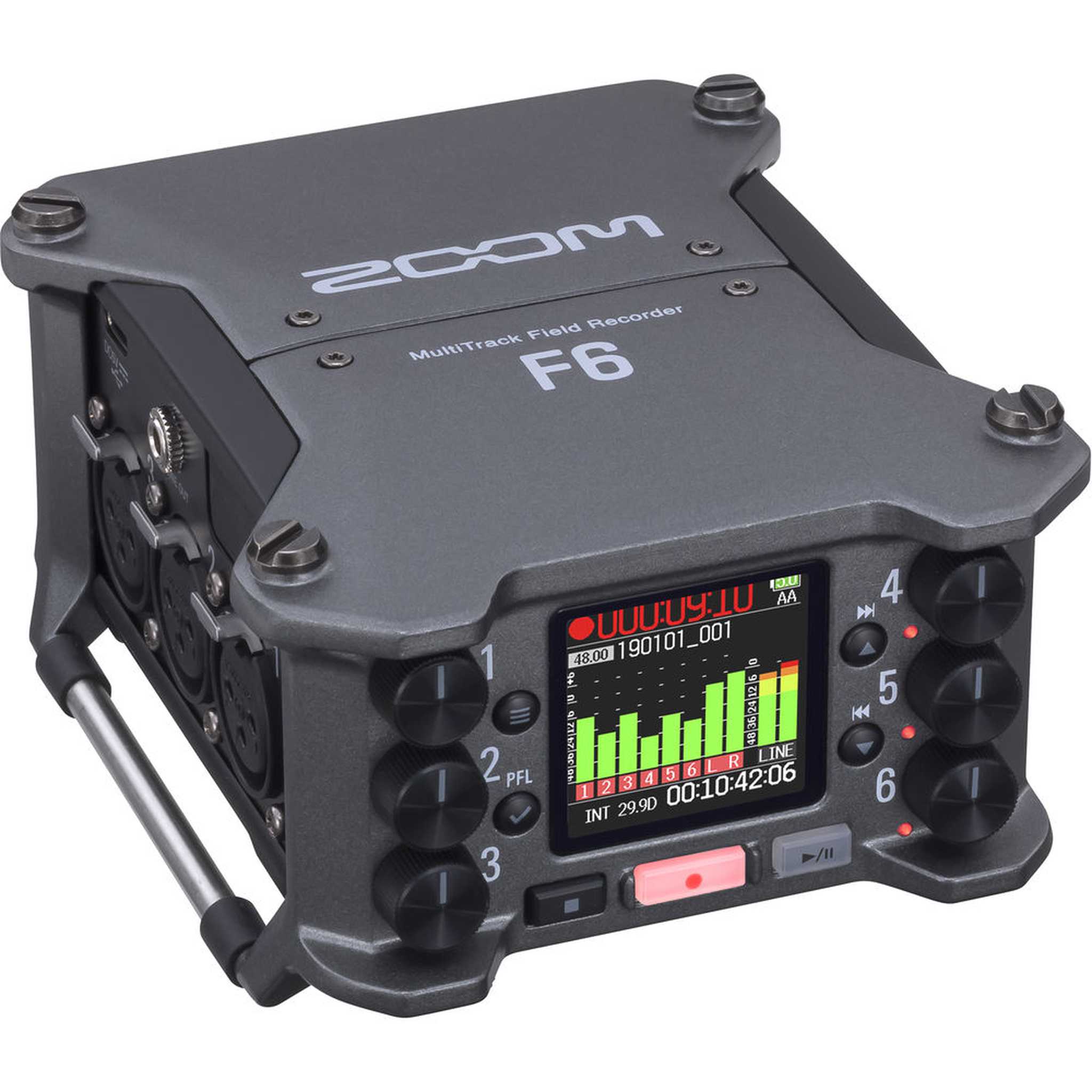 Zoom F6 Professional Field Audio Recorder Bundle with Accessories