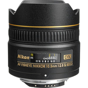 Nikon AF DX Fisheye-NIKKOR 10.5mm f/2.8G ED Lens for Creative Photography + More