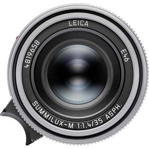 Leica Summilux-M 35mm f/1.4 ASPH. Lens Silver 11727 + 64GB Memory Card + More