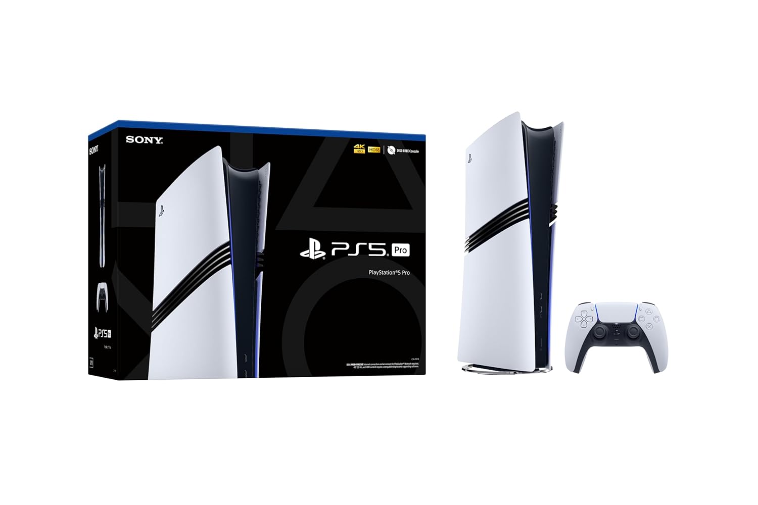 PlayStation 5 Pro (2TB Console)+ Sony PS5 DualSense Edge Wireless Controller BLK