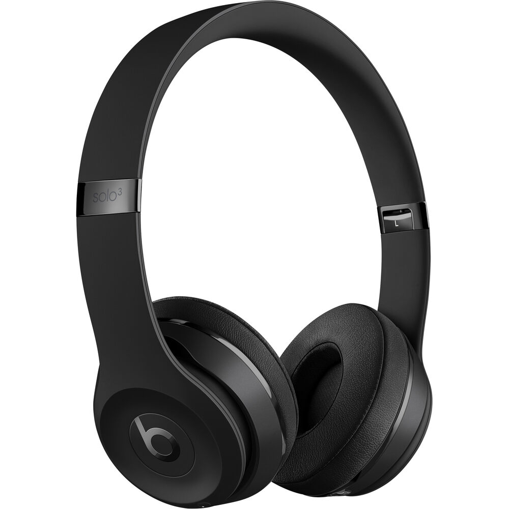 Beats by Dr. Dre Beats Solo3 Wireless On-Ear Headphones (Matte Black) Bundle