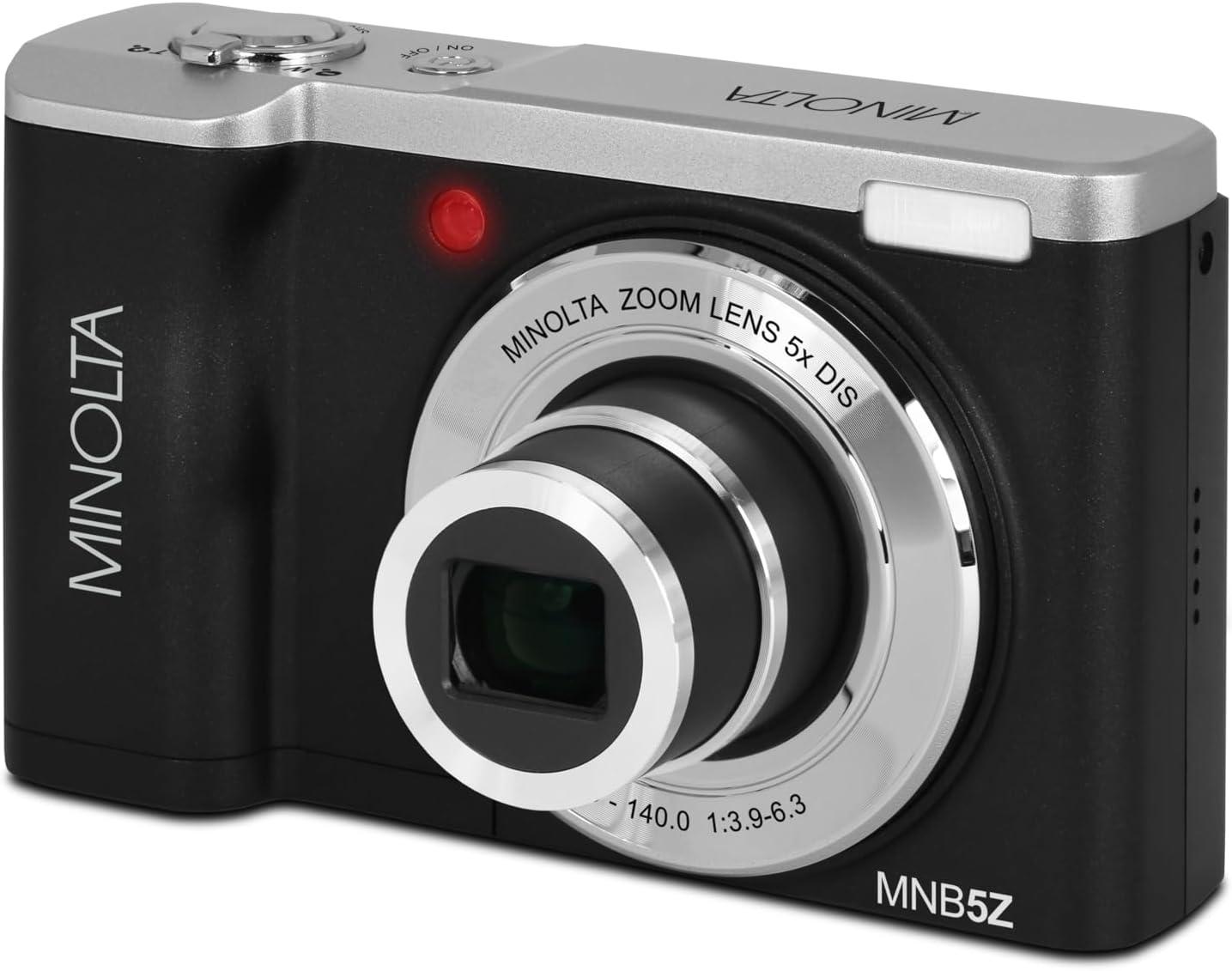 Minolta MNB5Z Digital Camera 56MP with 5x Optical Zoom in Black Bundle