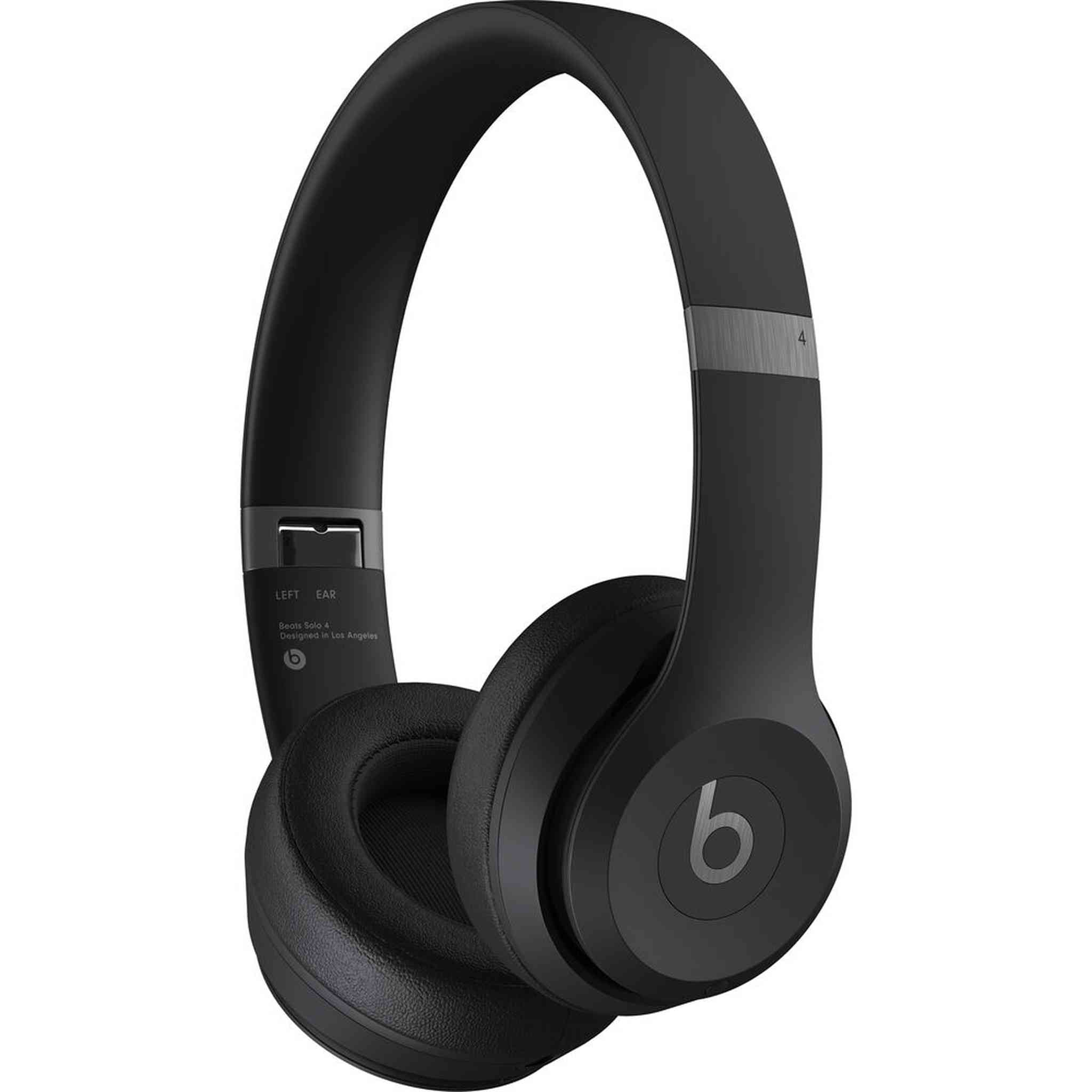 Beats Solo 4 Wireless On-Ear Headphones Matte Black Bundle With Accessories Beats