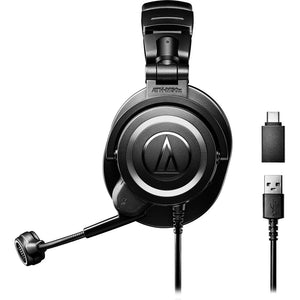 Audio-Technica ATH-M50xSTS-USB StreamSet Headset with USB Connector, Bundle