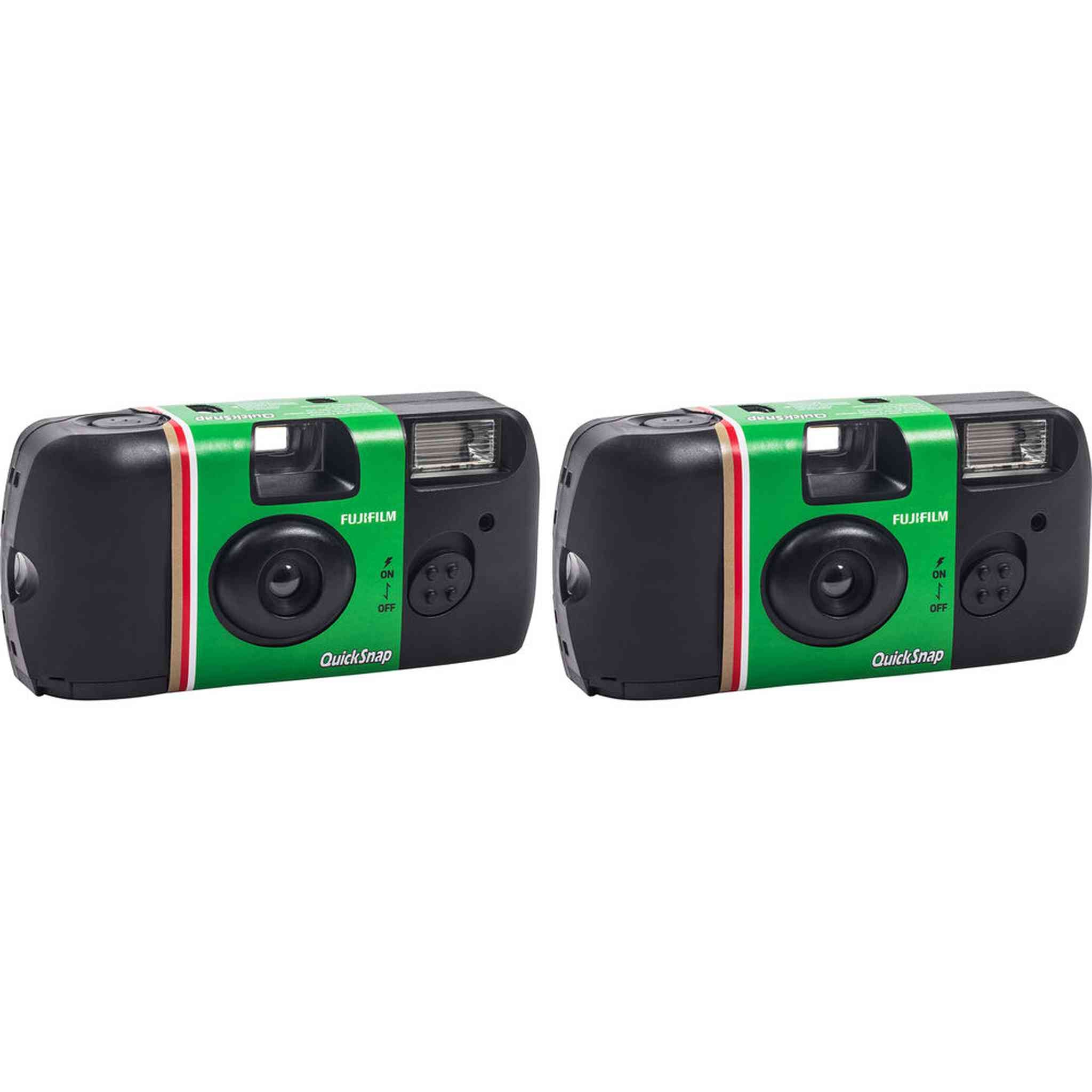 2xFUJIFILM QuickSnap Flash 400 Disposable Camera 27 Exposures, 2-Pack , Bundle