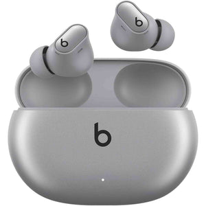 Beats by Dr. Dre Studio Buds+ Noise Canceling True Wireless In-Ear Headphones Cosmic Silver Bundle with Accessories