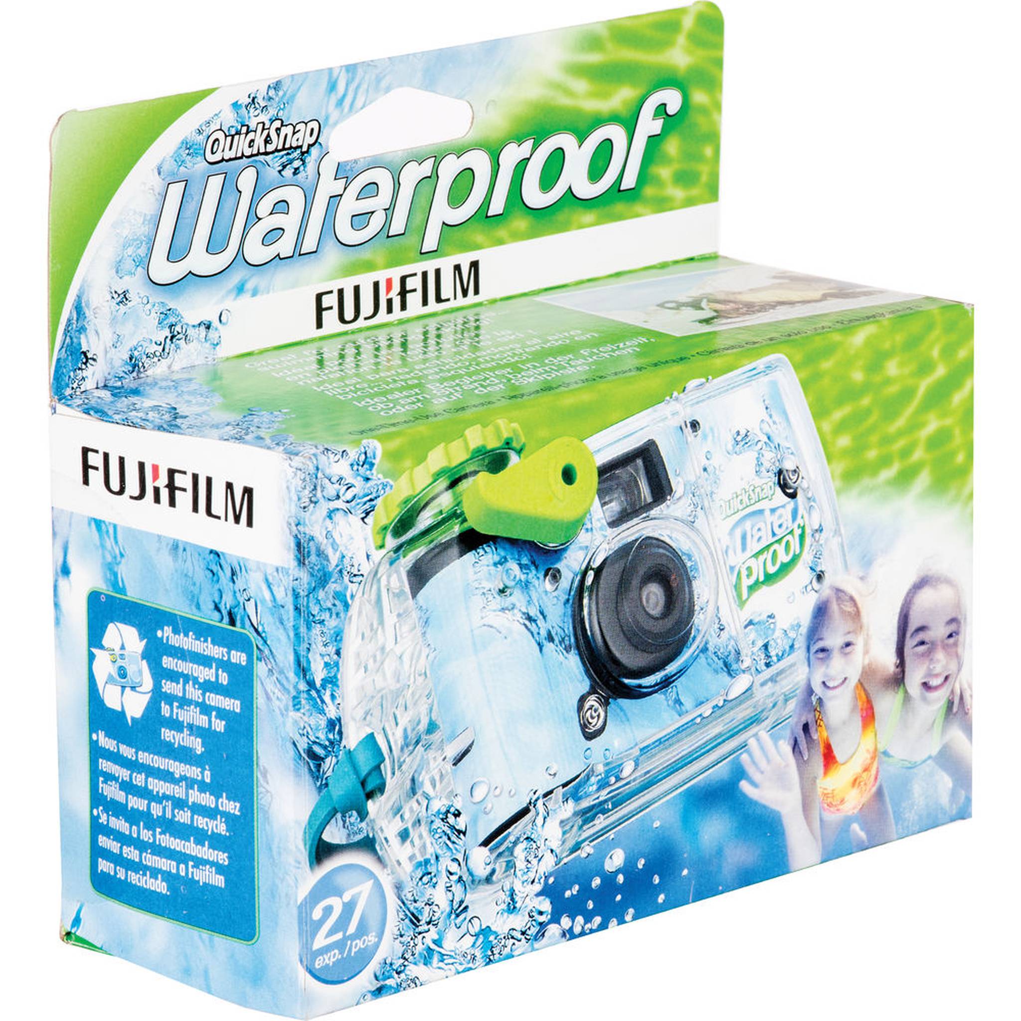 10xFUJIFILM QuickSnap 800 Waterproof 35mm Disposable Camera 27 Exposures ,Bundle