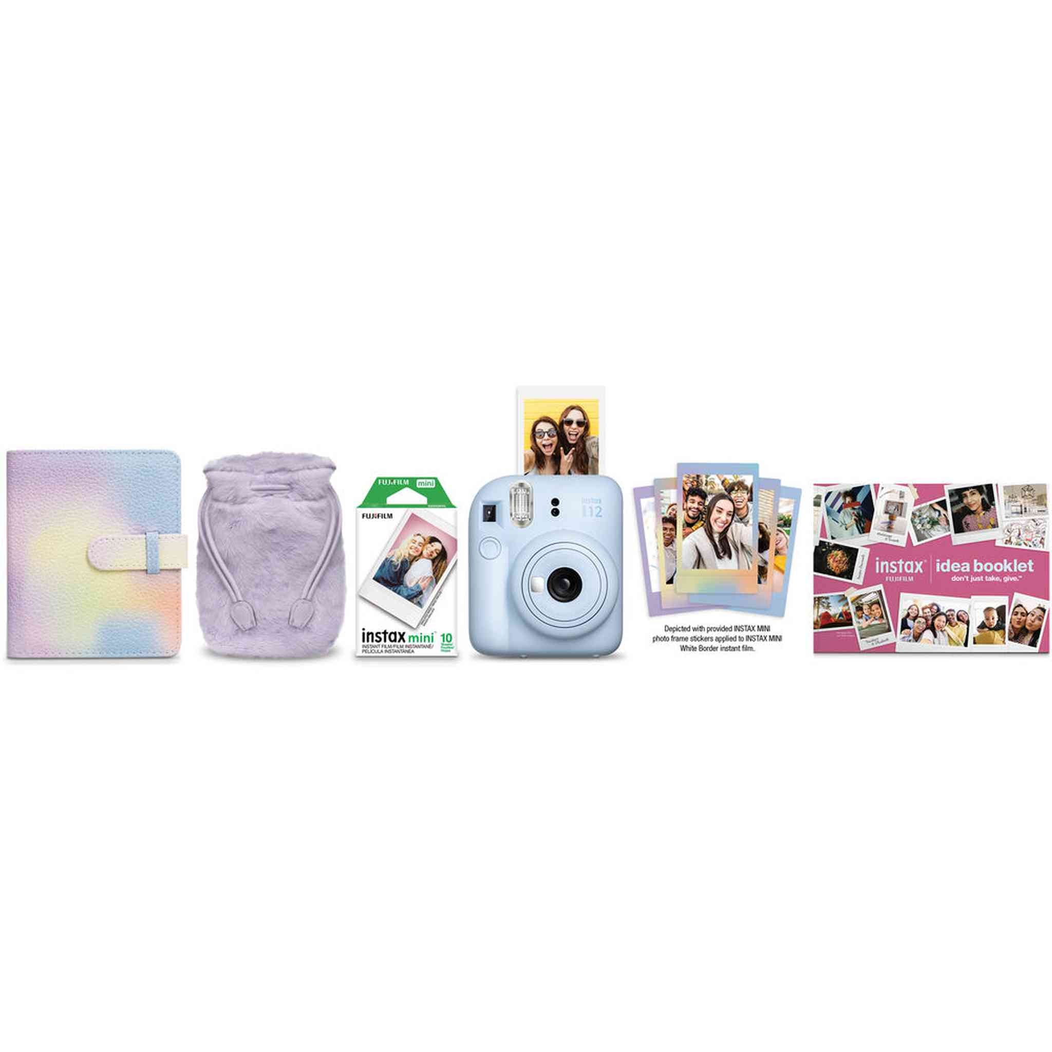 FUJIFILM INSTAX MINI 12 Instant Film Holiday Camera- Blue + 60 Instant Film Fujifilm