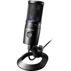 Audio-Technica AT2020USB-X Cardioid Condenser USB Microphone, Black, Bundle