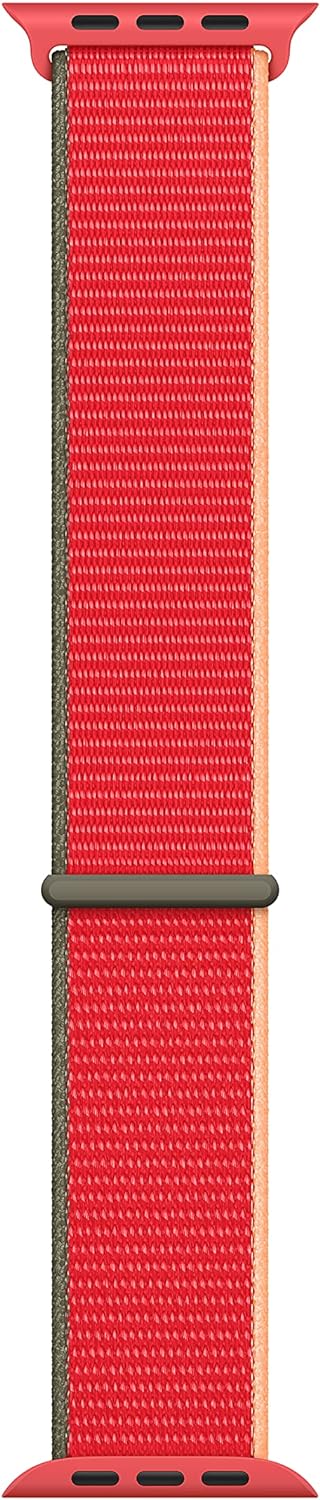 Apple Watch 44mm Sport Loop - Red with USB-C Charging Block Bundle