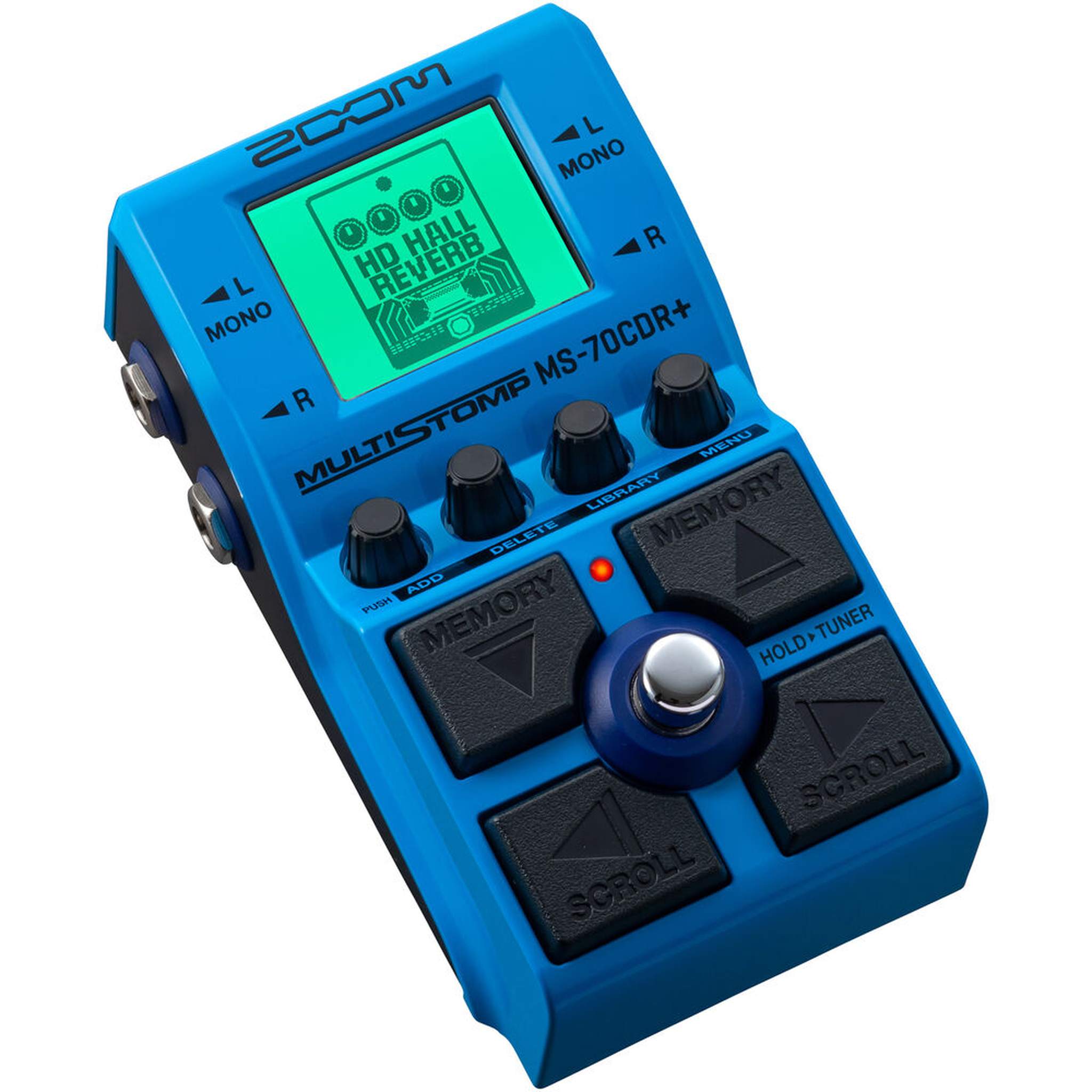 Zoom MS-70CDR+ Multistomp Chorus/Delay/Reverb Pedal, 4xAA WITH CHARGER