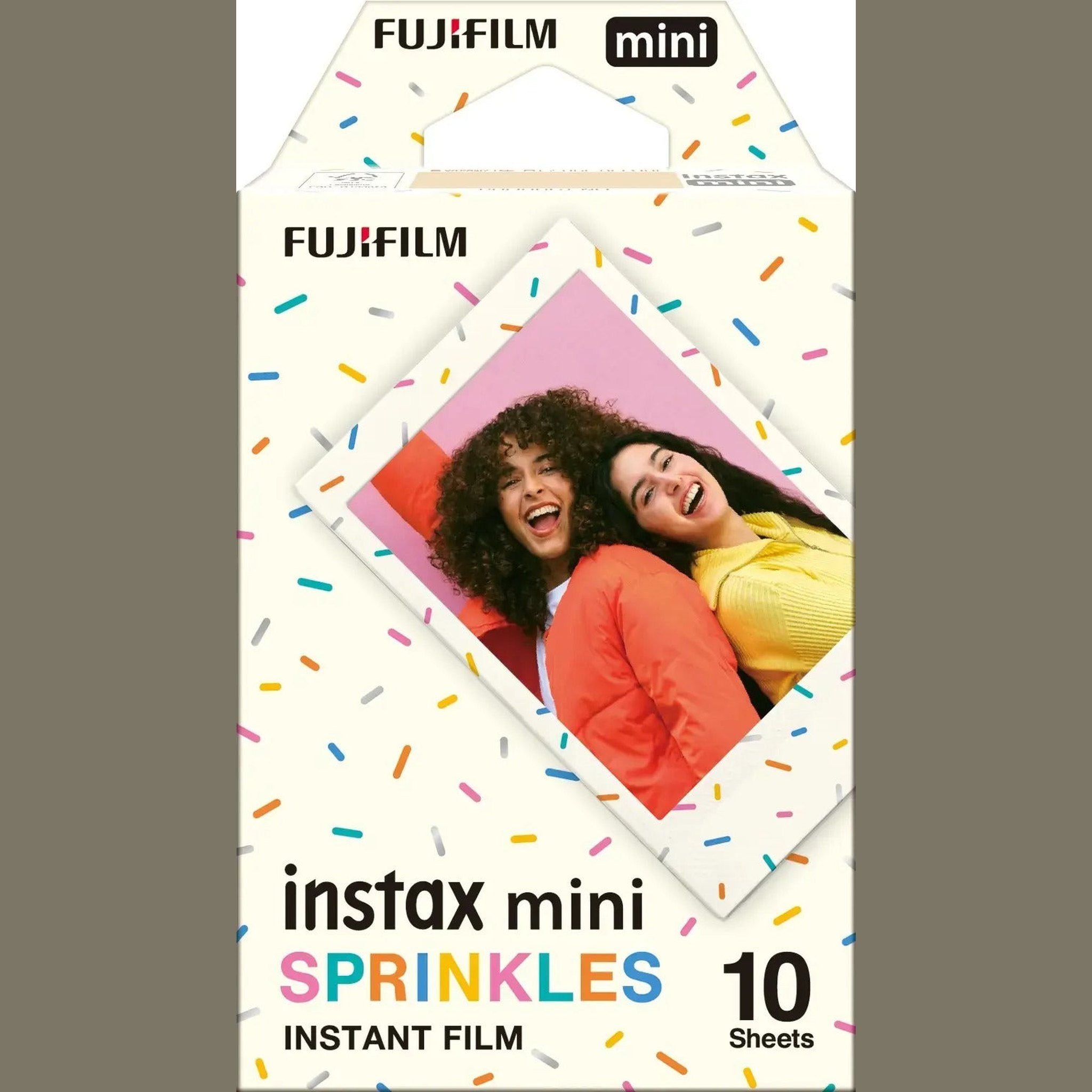 5xFUJIFILM INSTAX MINI Spinkles Instant Film 10 Exposures , Microfiber Cleaning Cloth, Bundle