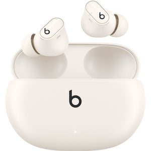 Beats by Dr. Dre Studio Buds+ Noise Canceling True Wireless In-Ear Headphones Ivory Bundle with Accessories