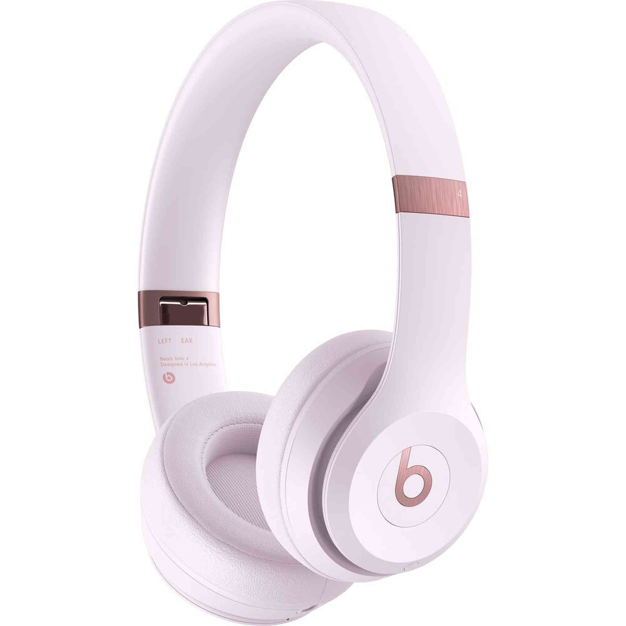 Beats by Dr. Dre Beats Solo 4 Wireless On-Ear Headphones Cloud Pink Bundle