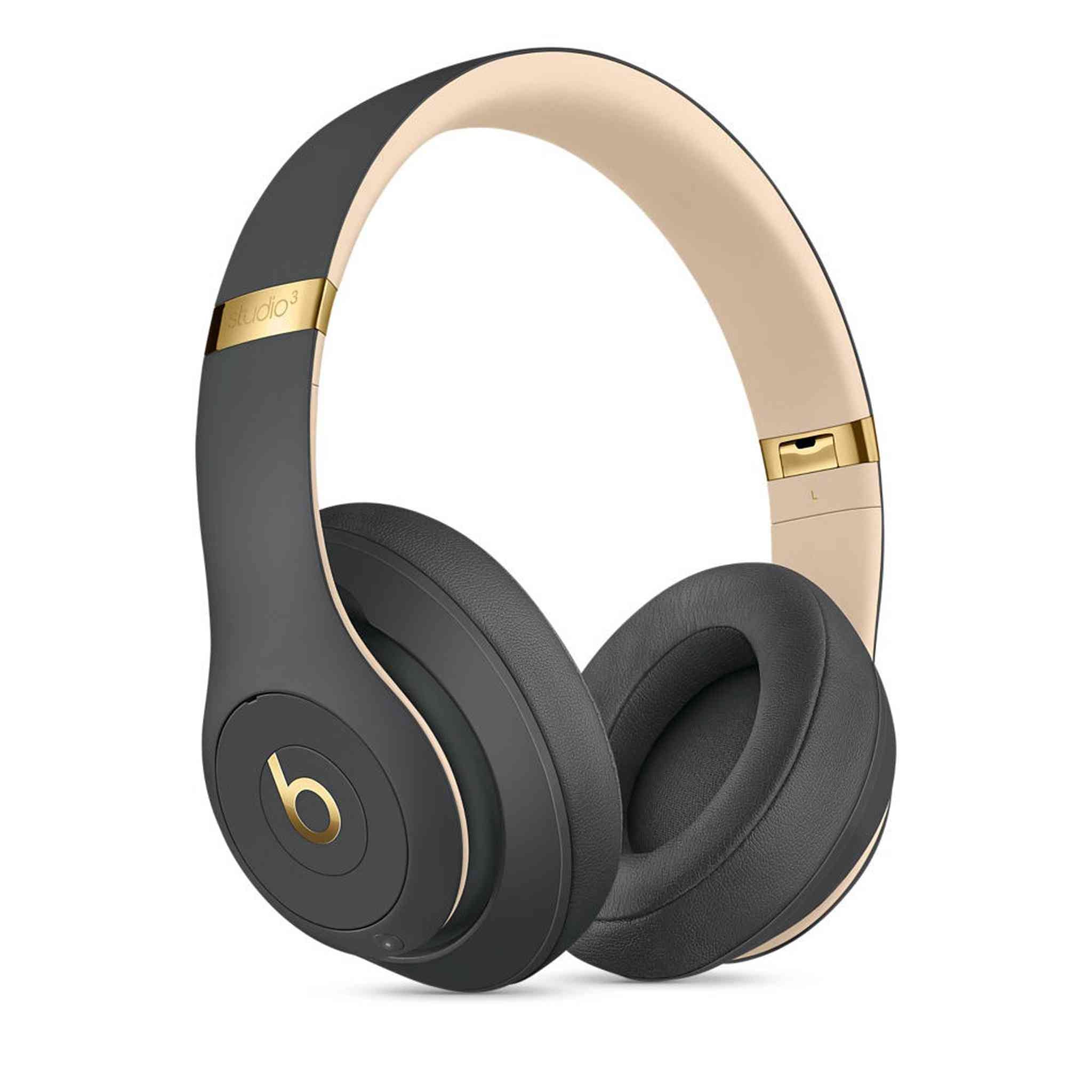 Beats Studio3 Wireless Bluetooth Headphones Shadow Gray / Skyline Bundle With Accessories Beats