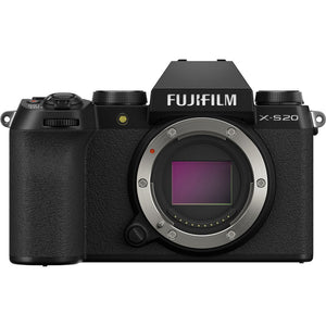 Fujifilm X-S20 Digital Mirrorless Camera Body Bundle With 64GB Memory Card-Black