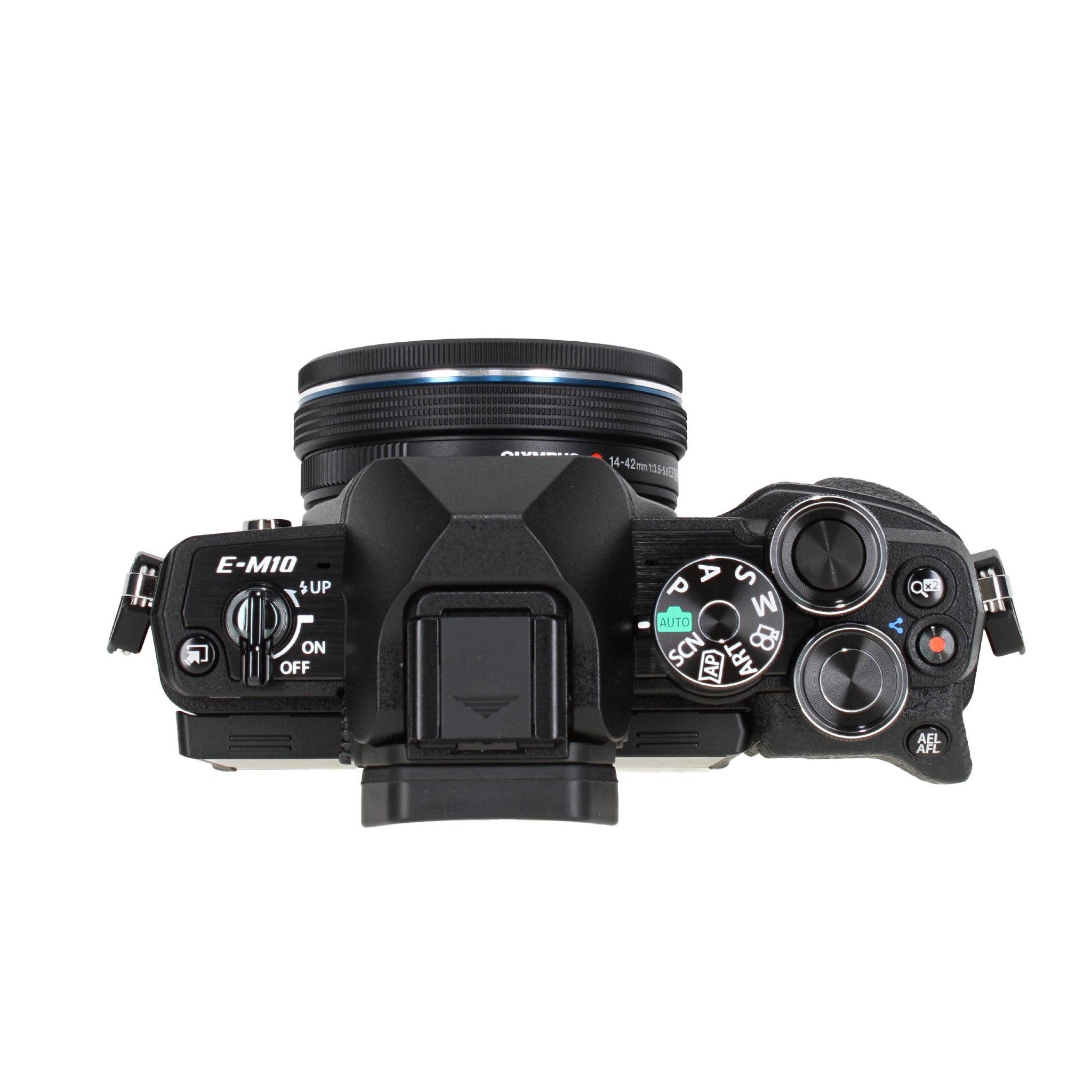 Olympus OM-D E-M10 Mark IV Mirrorless Digital Camera with 14-42mm and 40-150 mm Lens + 3PC MC PRO FILTER KIT UV/CPL/F 37MM + 64GB SF-M Tough Series UHS-II SDXC Memory Card + More