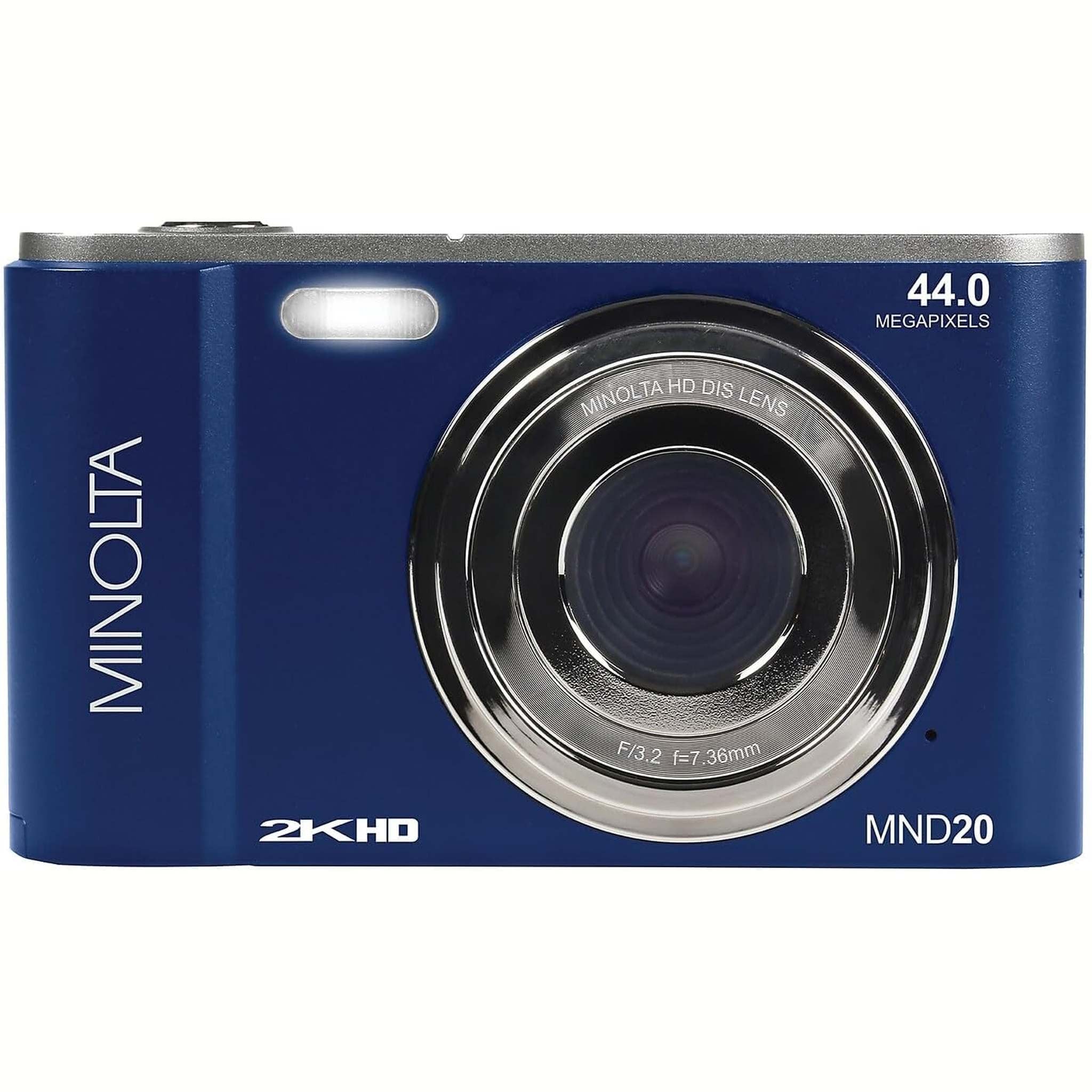 Minolta MND20 44 MP / 2.7K Ultra HD Digital Camera Blue