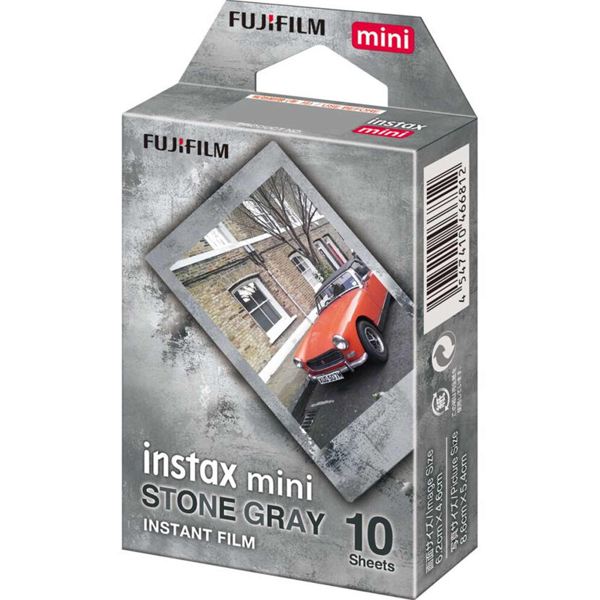 FUJIFILM INSTAX Mini Stone Gray Instant Film 20 Exposures + Cleaning Cloth Fujifilm