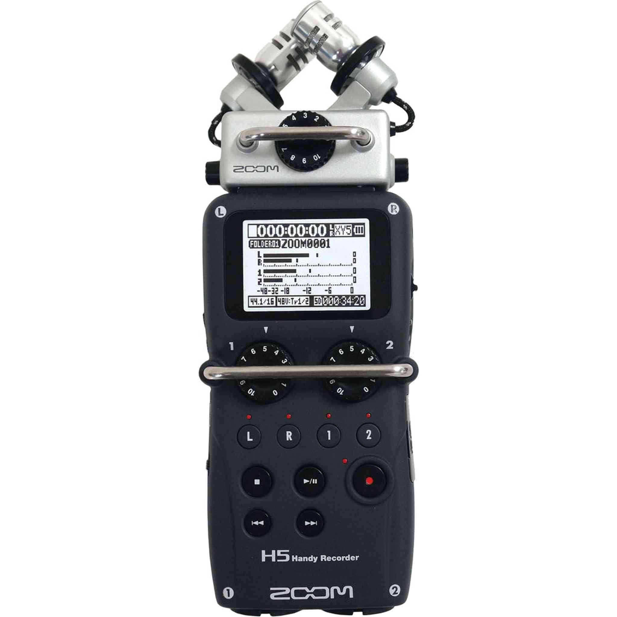 Zoom H5 4-Track Portable Handy Recorder with Interchangeable X/Y Mic Capsule