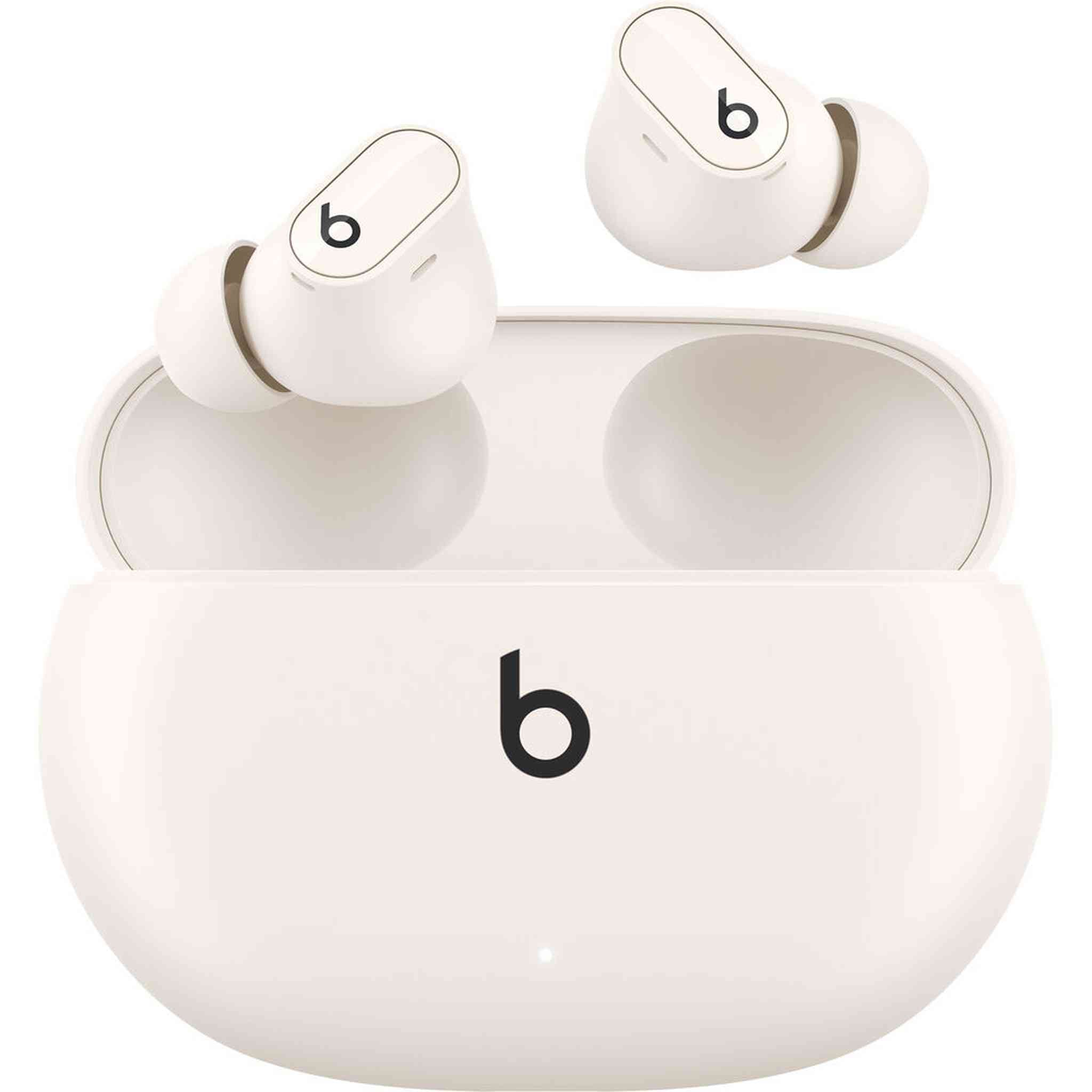 Beats by Dr. Dre Studio Buds+ Noise Canceling True Wireless In-Ear Headphones Ivory Bundle with Accessories