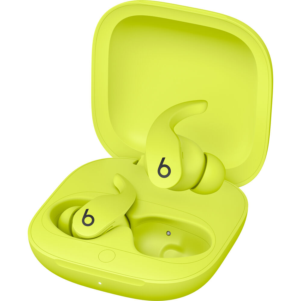 Beats Fit Pro Noise-Canceling True Wireless In-Ear Headphones (Yellow) Bundle And Accessories