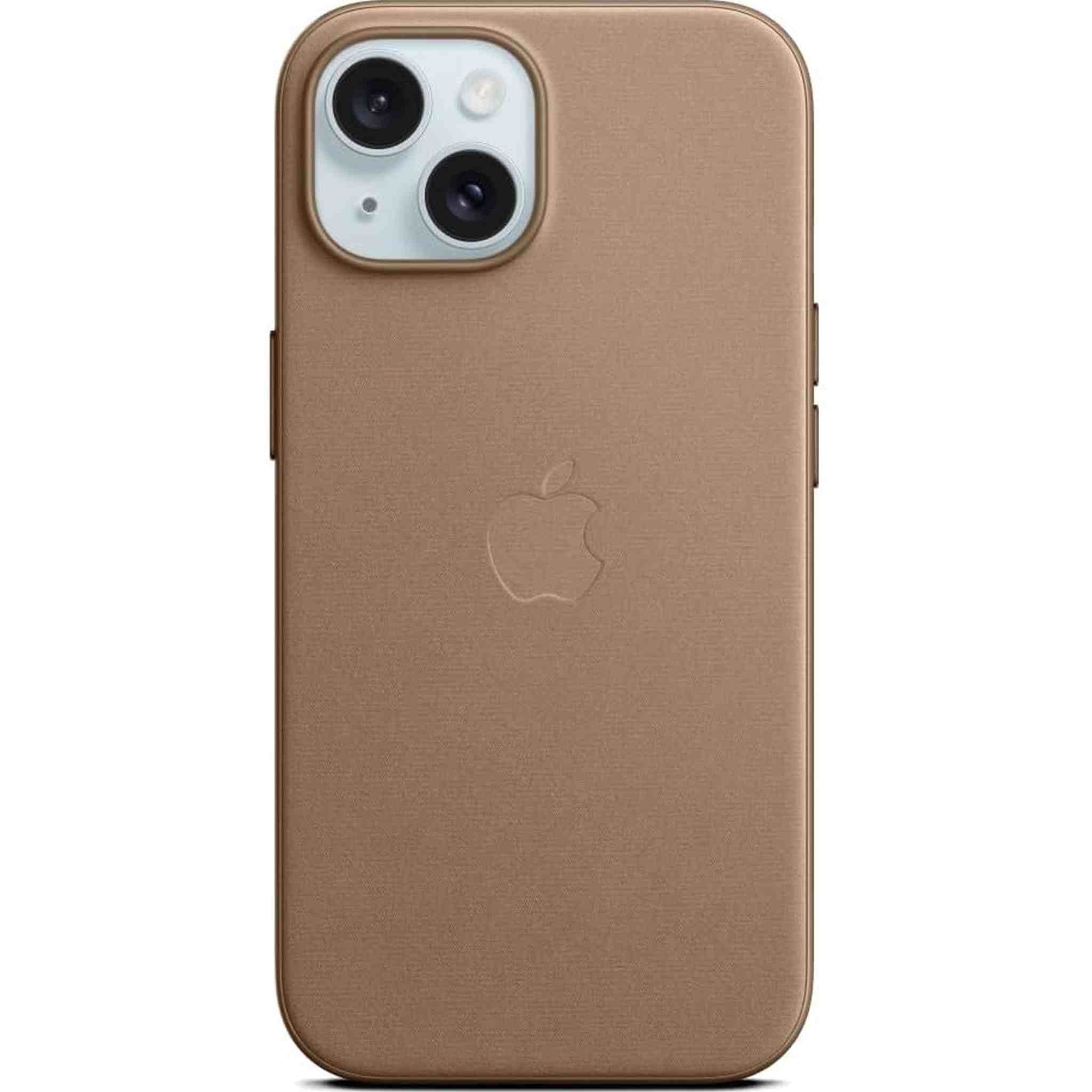 Apple iPhone 15 Finewoven Case - Taupe Bundle
