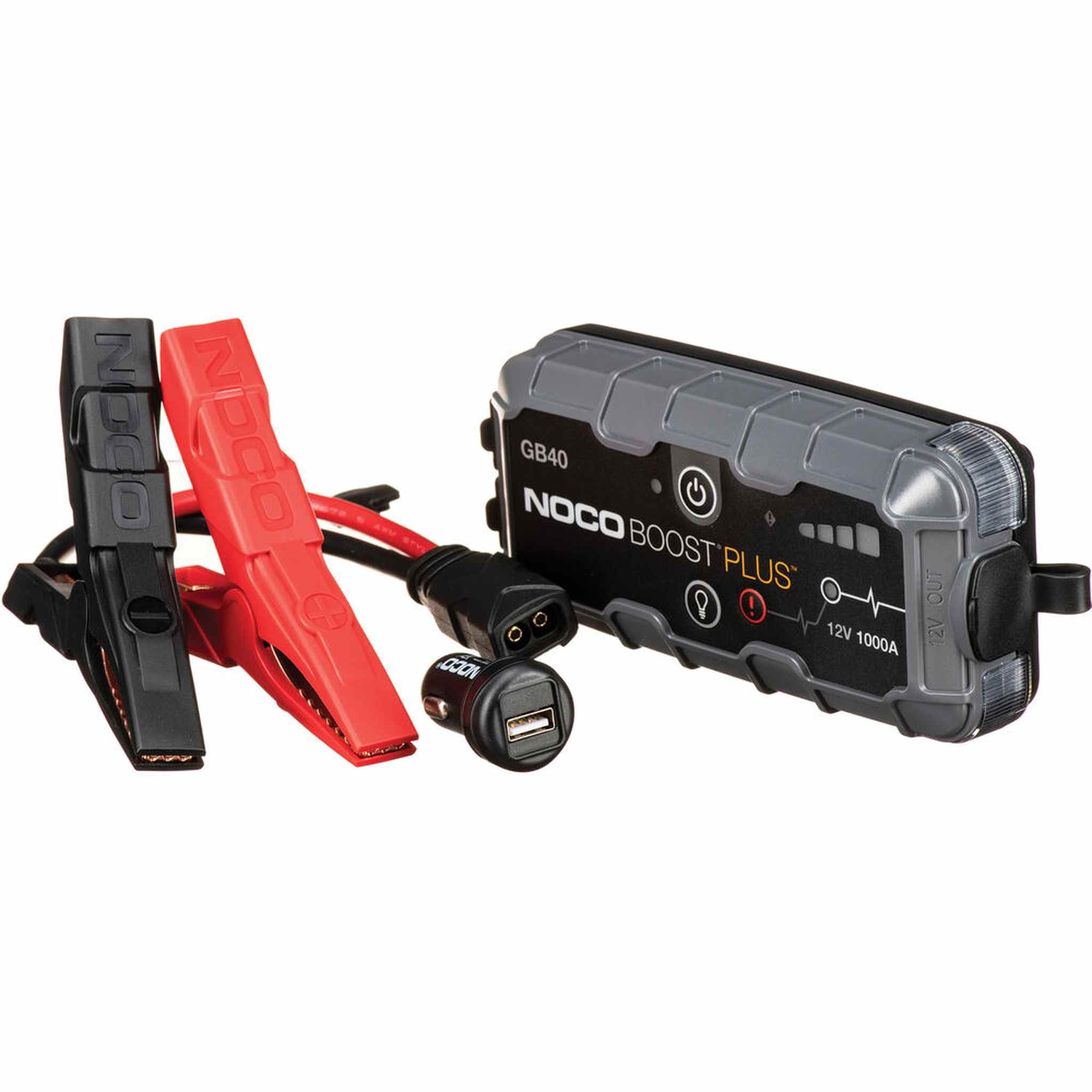NOCO Boost Plus GB40 1000A UltraSafe Car Battery Jump Starter, 12V Battery Pack, Battery Booster, Jump Box, Portable Charger and Jumper Cables for 6.0L Gasoline and 3.0L Diesel Engines NOCO