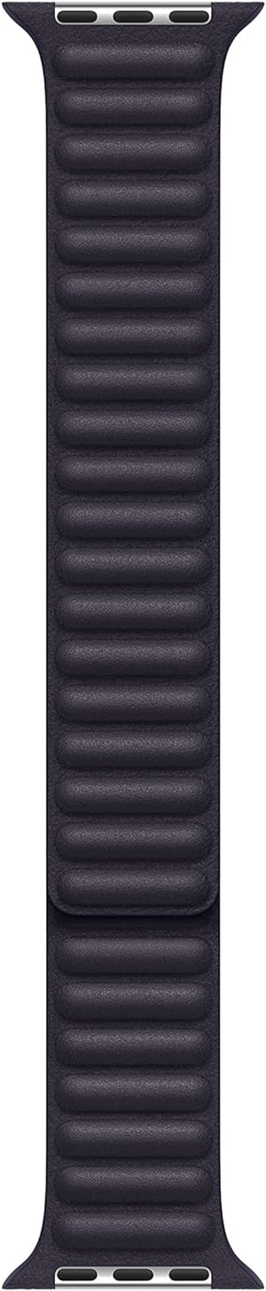 Apple 41mm Leather Watch Band - Ink with USB-C Charging Block Bundle