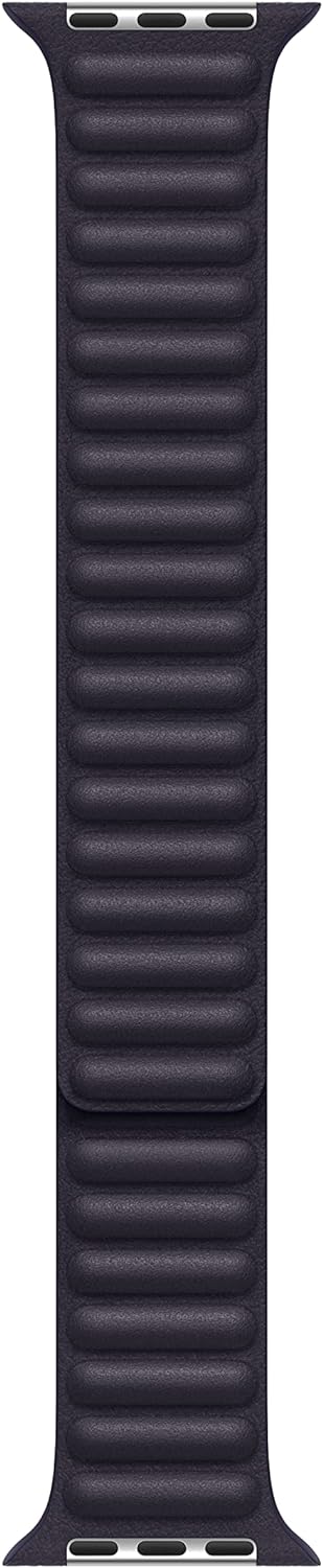 Apple 41mm Leather Watch Band - Ink with USB-C Charging Block Bundle