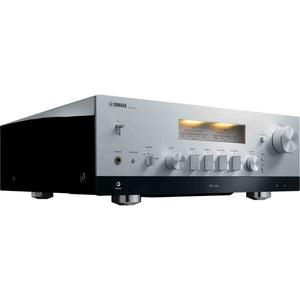 Yamaha R-N2000A 2.1-Channel Network Stereo Receiver Silver , Panasonic DP-UB9000 HDR UHD 4K Network Blu-ray Disc Player, Cat5e Ethernet Patch Cable Stranded - Black, Bundle