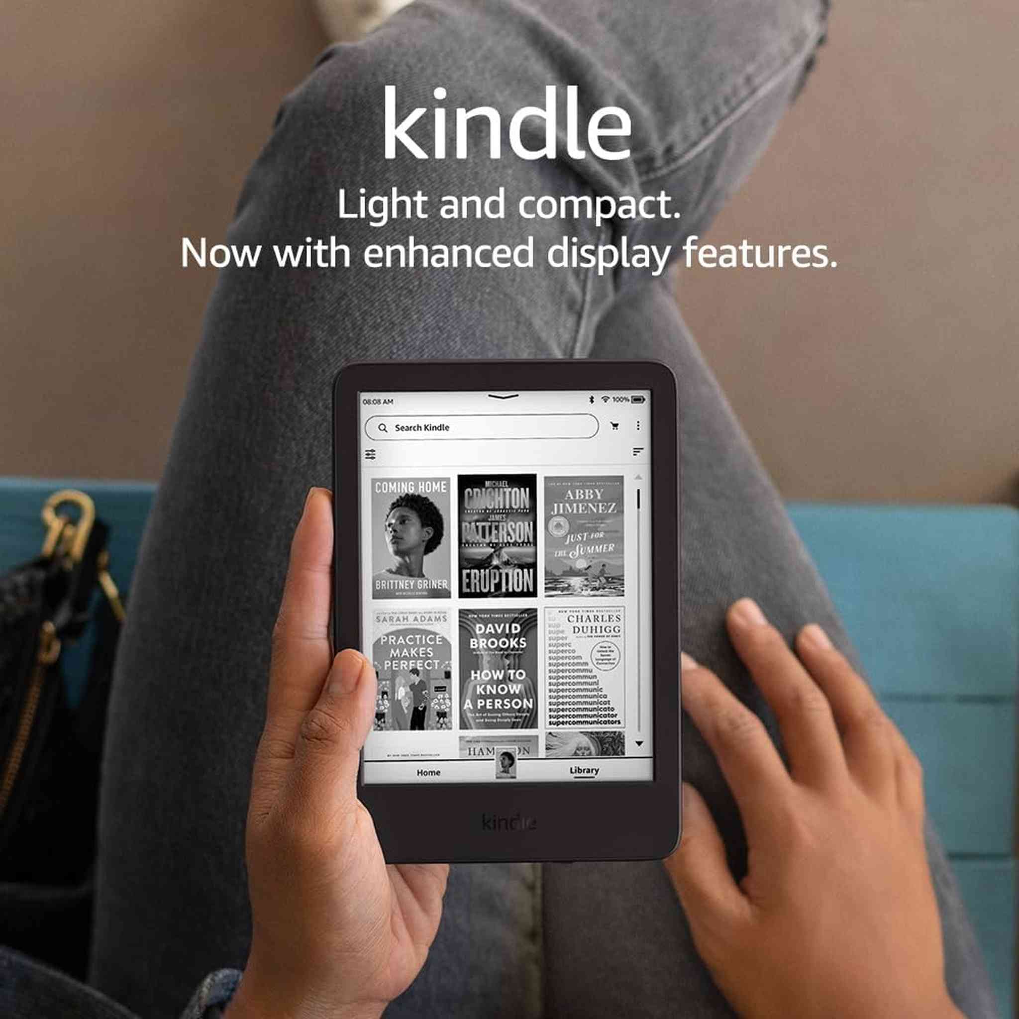 Kindle 16 GB - 2024 - Lightest and most compact Kindle, with glare-free display, faster page turns, adjustable front light, and long battery life - Black + More