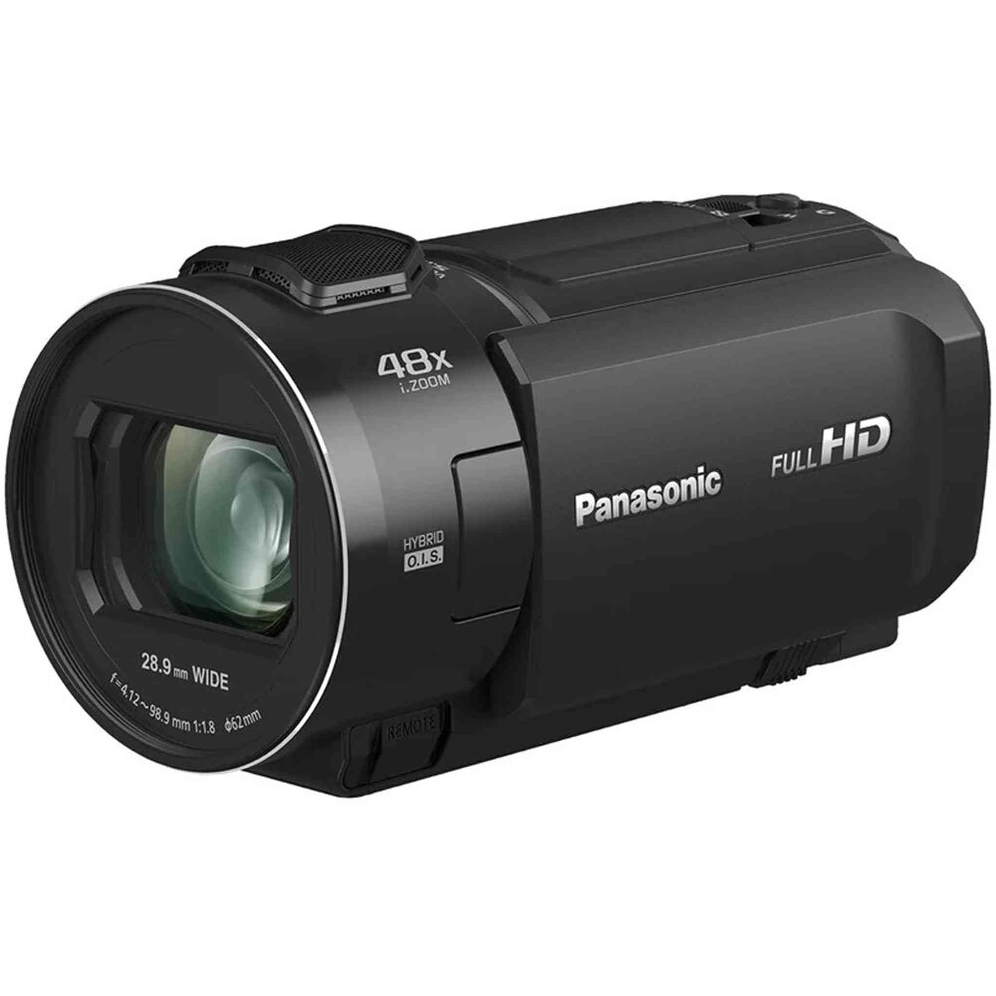 Panasonic HC-V900 Lightweight Full HD Camcorder with 24x Zoom + 128GB Memory Card + More