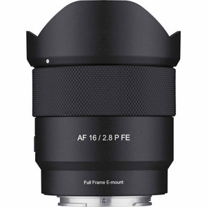 Samyang AF 16mm f/2.8 P FE Lens Sony E , 2 Pack 64GB PRO UHS-I SDXC Memory Card