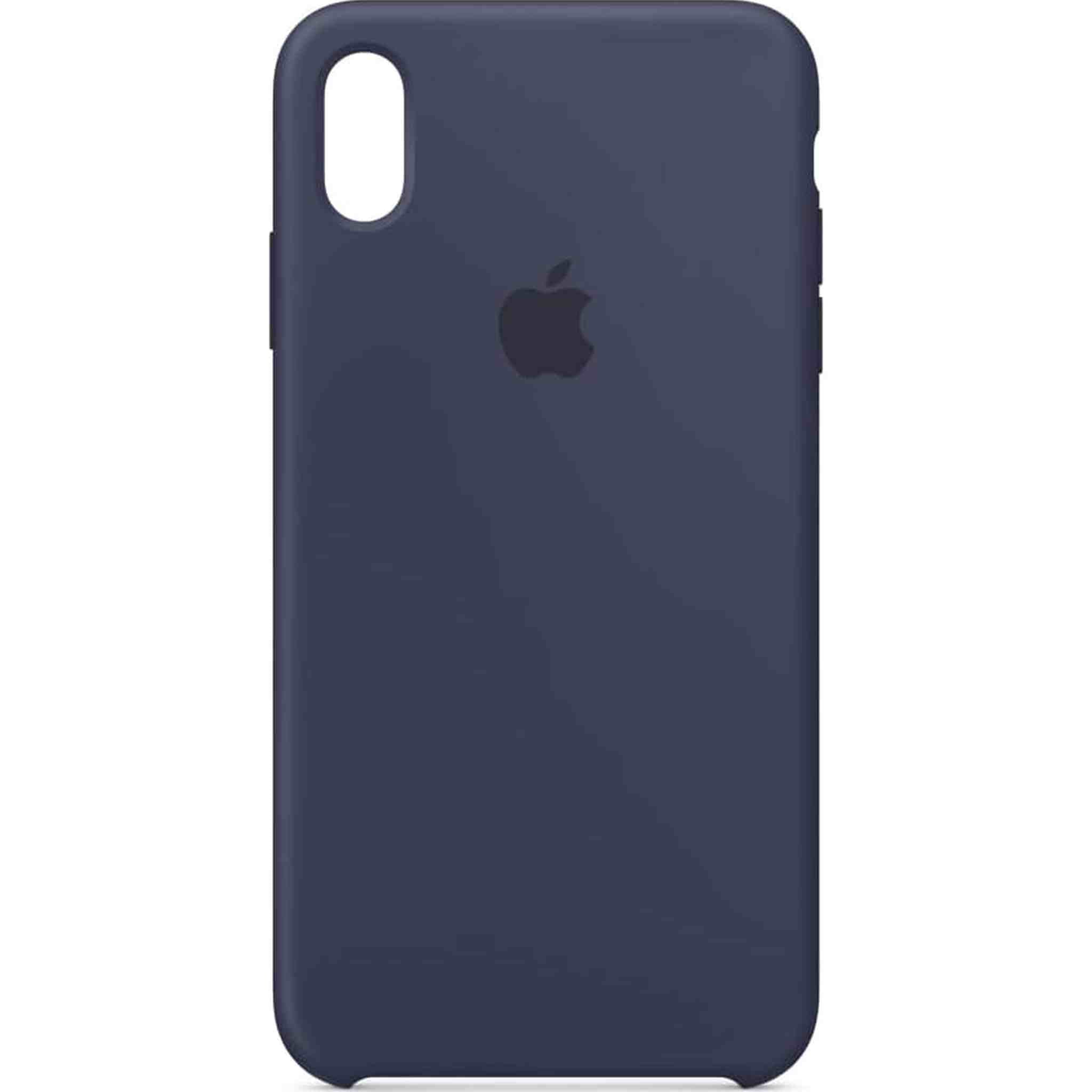 Apple iPhone Xs Max Silicone Case - Midnight Blue Bundle