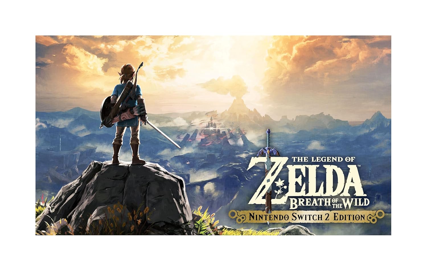 Nintendo The Legend of Zelda: Breath of the Wild – Switch 2 Edition Bundle With Samsung microSD Express Card 256GB + Microfiber Cleaning Cloth