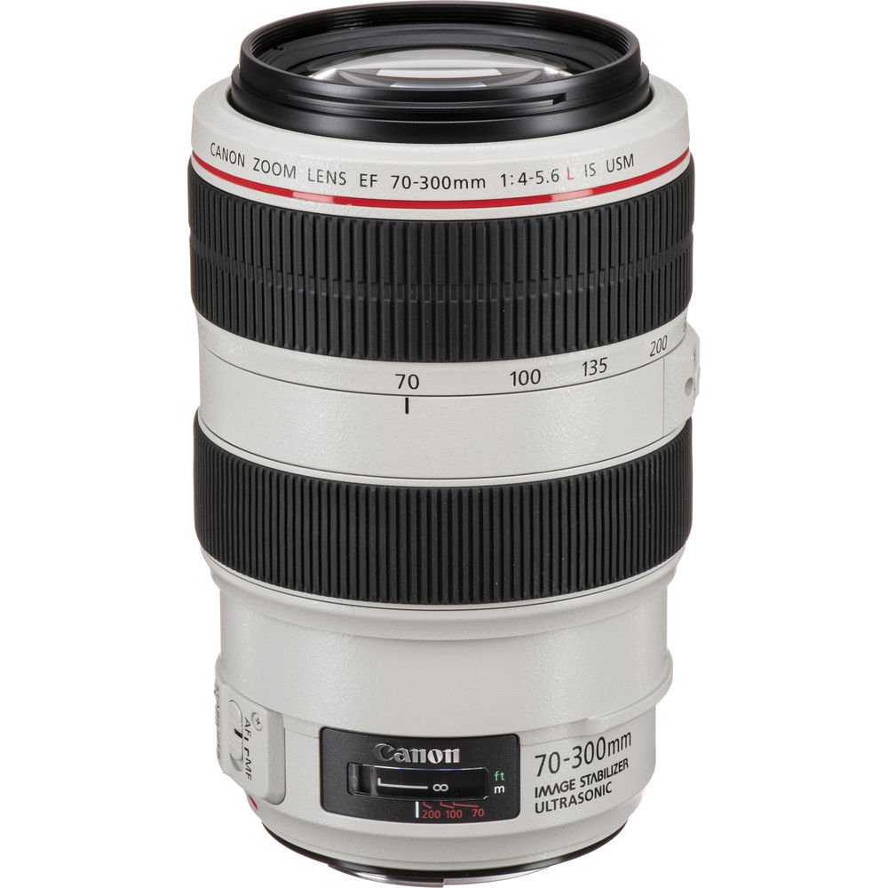 Canon EF 70-300mm f/4-5.6L IS USM Telephoto Zoom Lens + 64GB Memory Card + More
