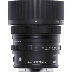 Sigma 35mm f/2 DG DN Contemporary Lens for Sony E + Bundle
