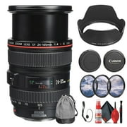 Canon EF 24-105mm f/4L IS USM Lens 0344B002 + Filter Kit + Cap Keeper - Bundle